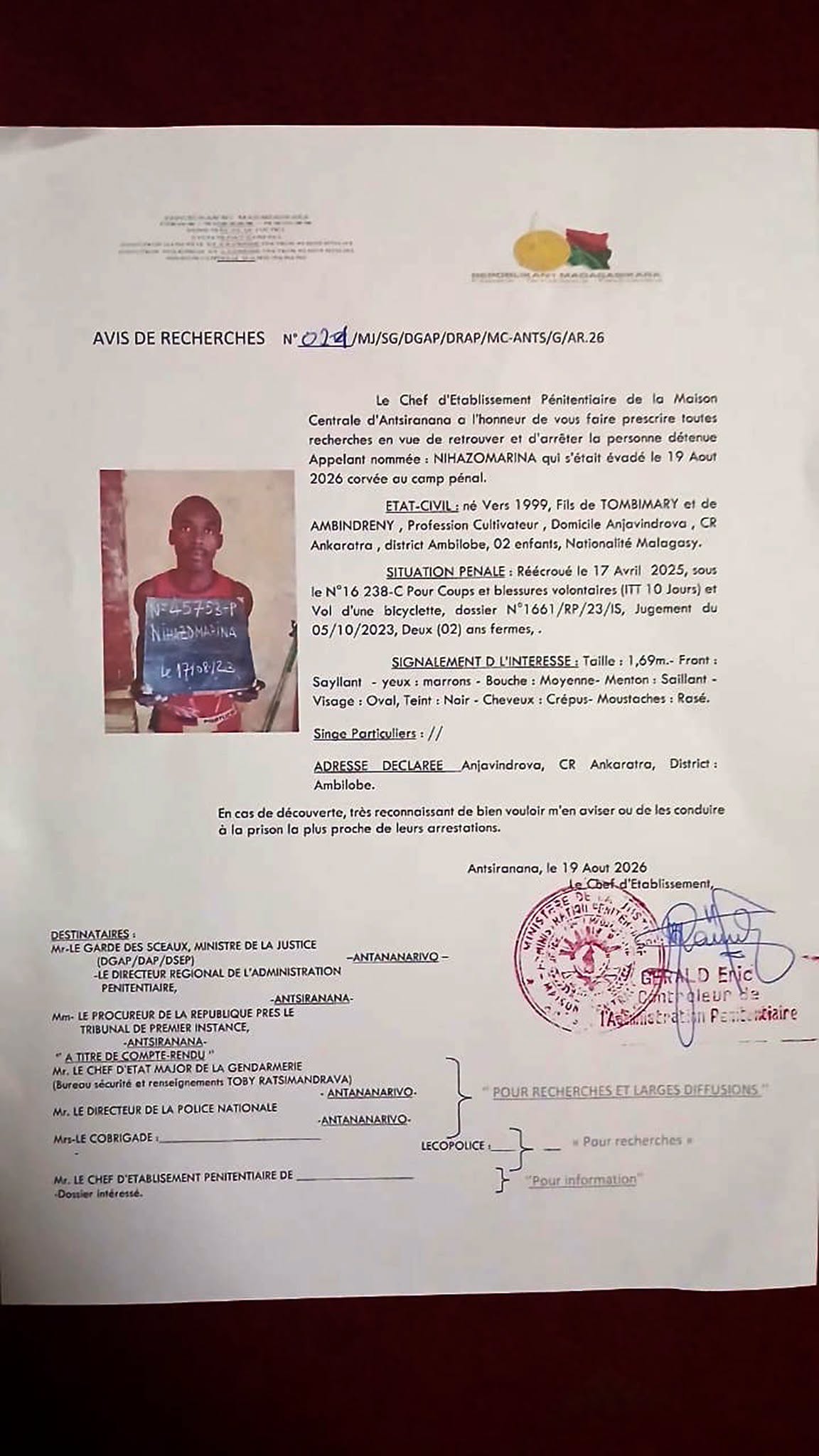 Voafonja karohina fatratra.