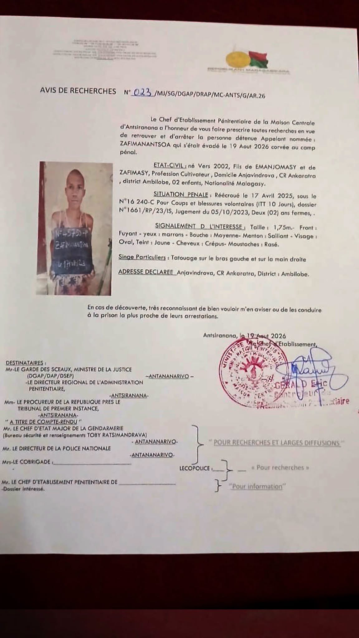 Voafonja karohina fatratra.