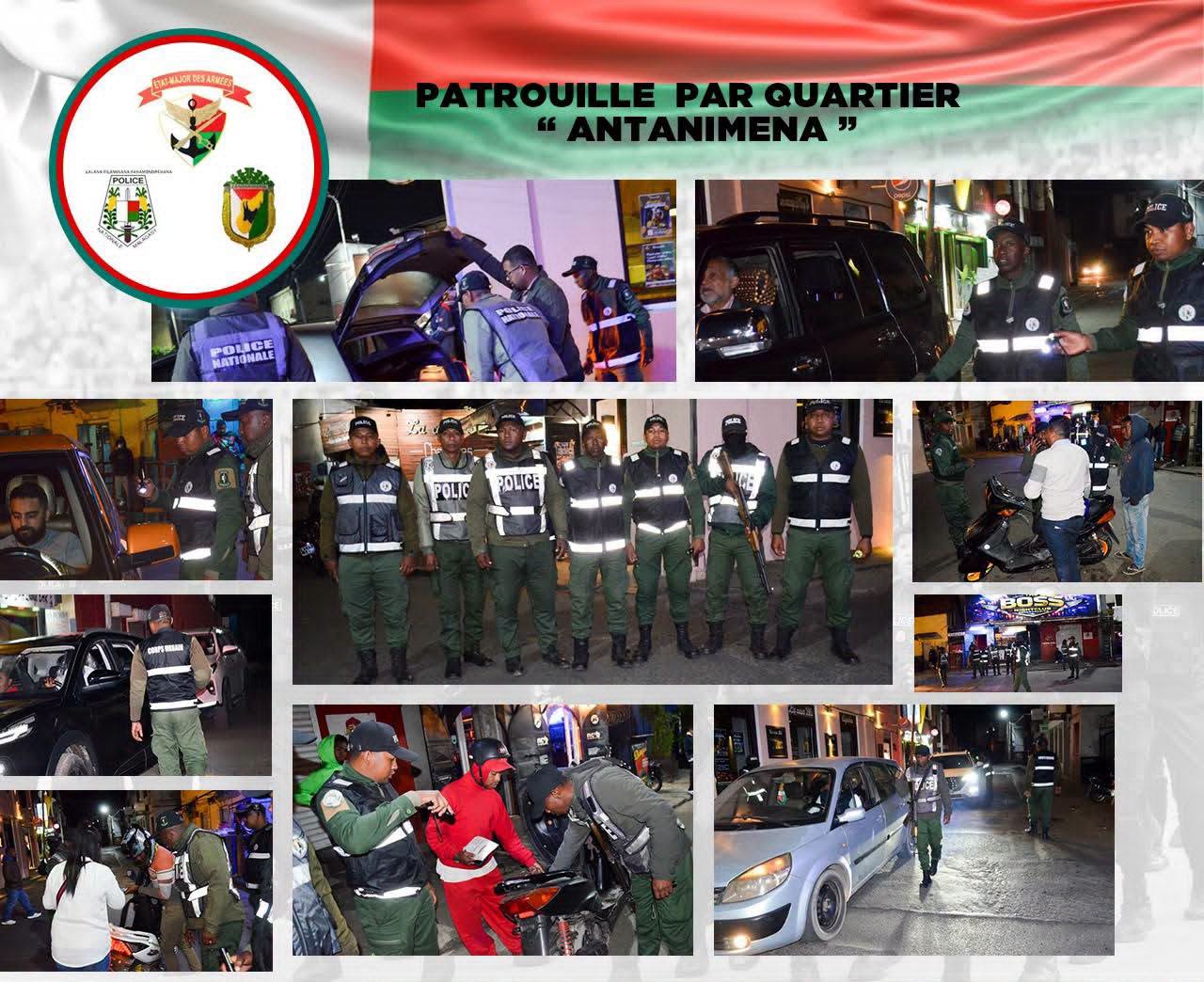 Santionan'ireo "patrouilles" sy "barages" amin'ny alina manerana an'Antananarivo.