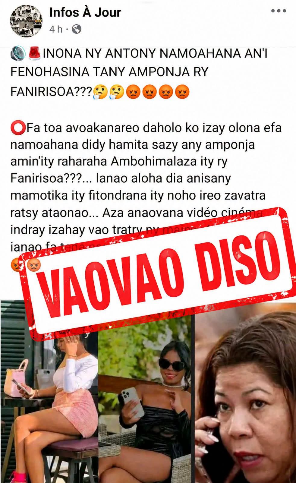 Fanelezana vaovao diso.